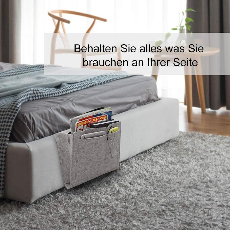 Filz Aufhänger und Organizer für Bett, Sofa und Schreibtisch
