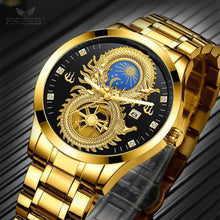 Lade das Bild in den Galerie-Viewer, Drage™ - Goldene Drachenuhr
