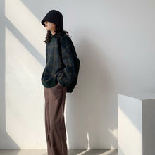 Lade das Bild in den Galerie-Viewer, WOLF Aufnäher Arbeits pullover lose Laternenärmel
