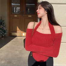 Lade das Bild in den Galerie-Viewer, WOLF Aus Schultern Schlank Pullover
