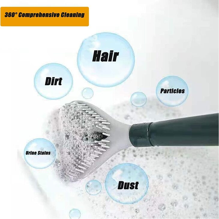 Hygienische Toilettenbürste mit Seifenspender