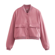 Lade das Bild in den Galerie-Viewer, Dide Casual Jacket | Trendy Short Damenjacke mit Bomberkragen für Frauen
