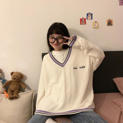 WOLF Pullover Lässig V-Hals Lange Ärmel