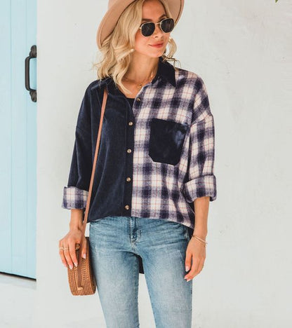 WOLF Damen Winter Jacke im Ethno Stil Bedruckt Langarmelig Lockere Jacke