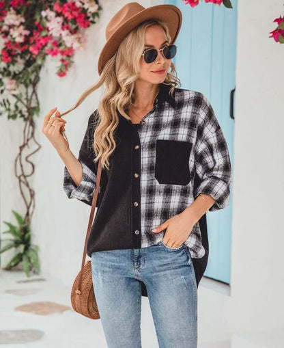 WOLF Damen Winter Jacke im Ethno Stil Bedruckt Langarmelig Lockere Jacke