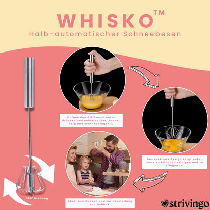 50% RABATT | Whisko™ Halb-automatischer Schneebesen
