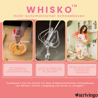 50% RABATT | Whisko™ Halb-automatischer Schneebesen