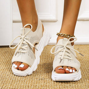 Bequeme orthopädische Sandalen - bei Polyneuropathie in den Füßen & Hallux Valgus, beige 2