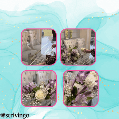 Bloomic™ Acryl Blumenvase für Blumenarrangements