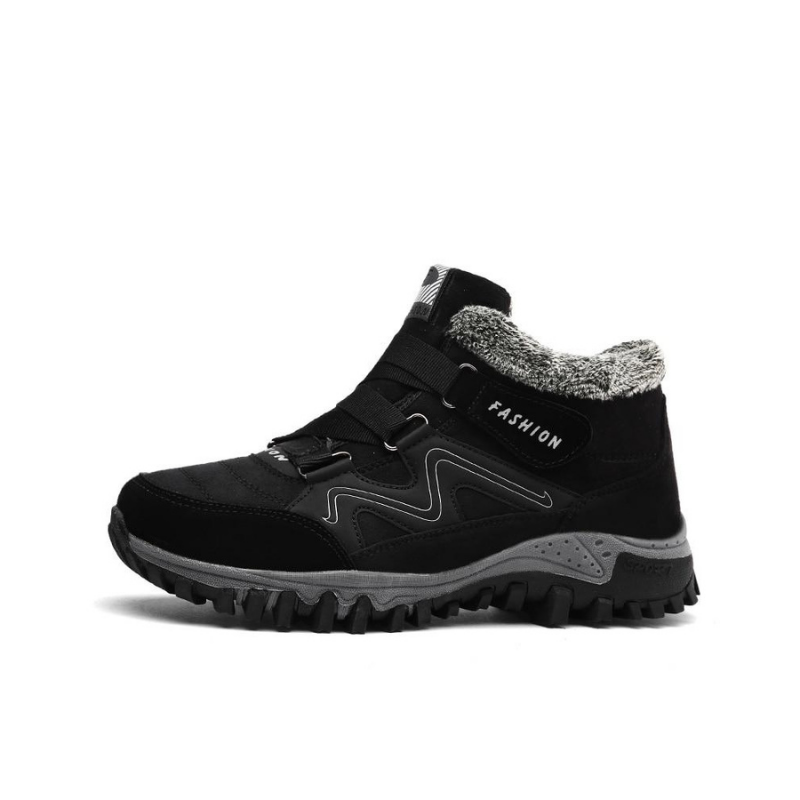 Winterschuh mit Innenfutter - schwarz