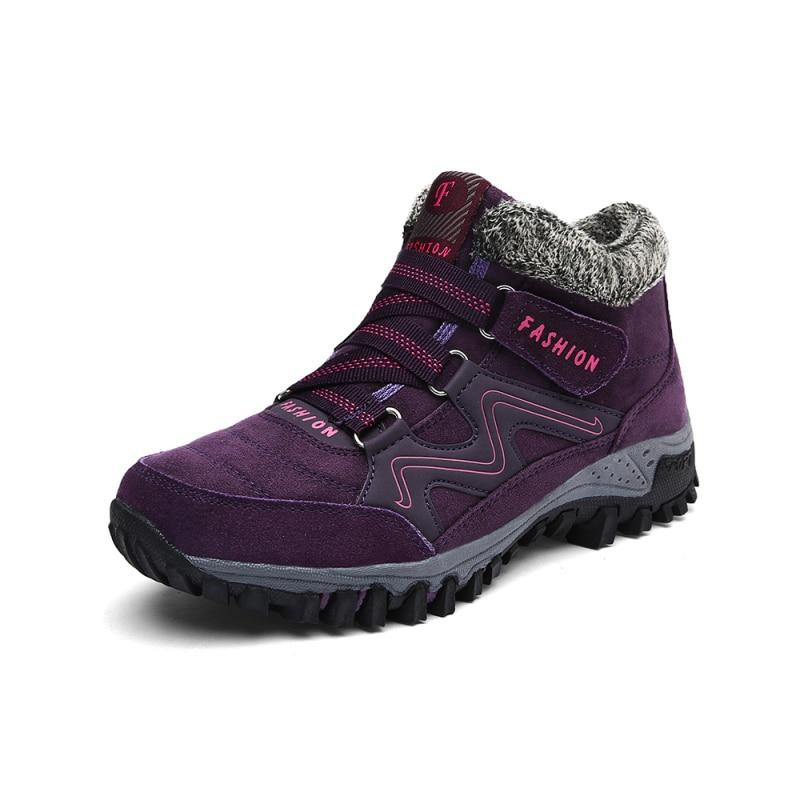 Winterschuh mit Innenfutter - lila