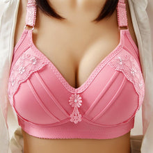 Lade das Bild in den Galerie-Viewer, BequemBH™ - Spitze Floral Breite Träger BH rosa 2
