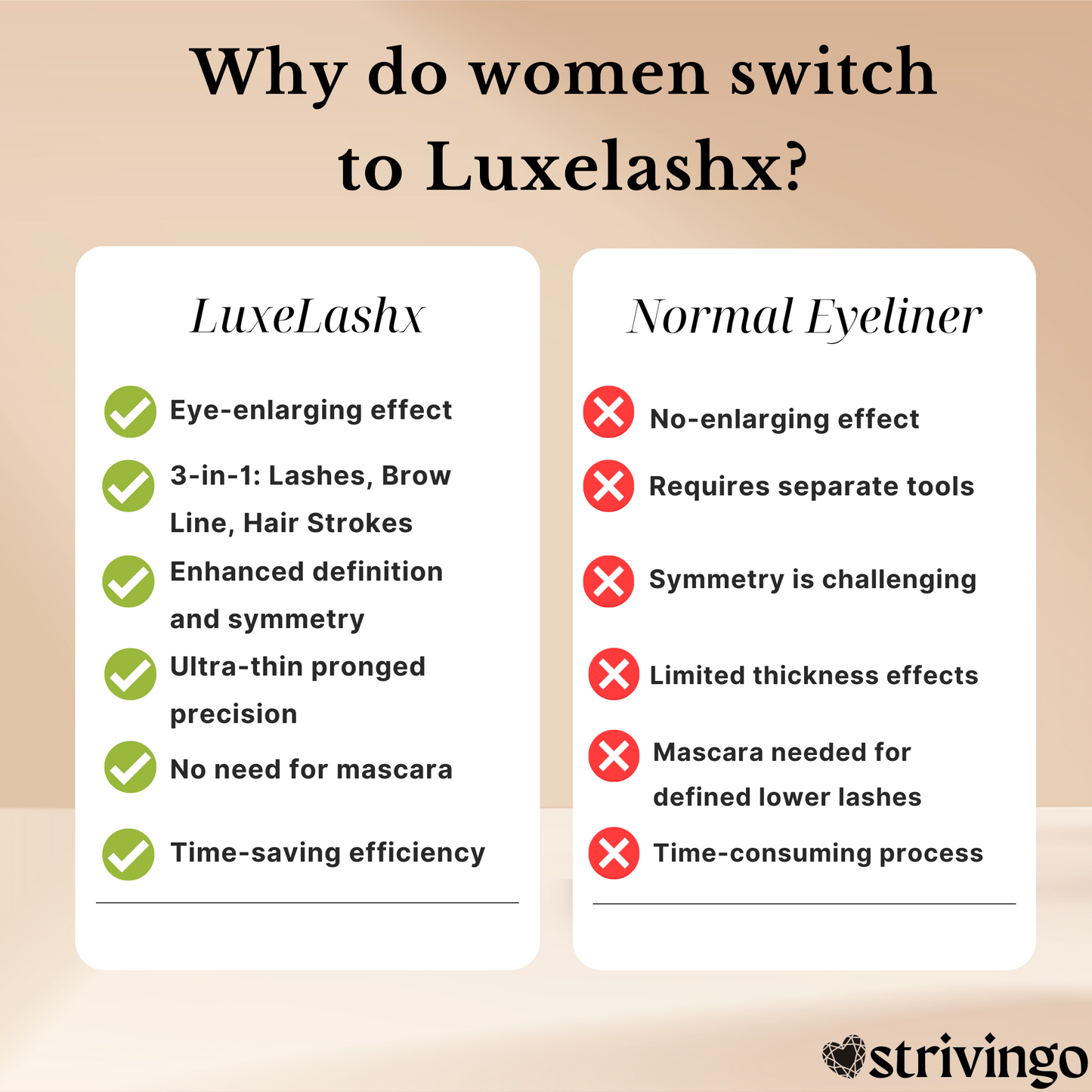 LuxeLashx™ Präzisions-Wimpern-Eyeliner