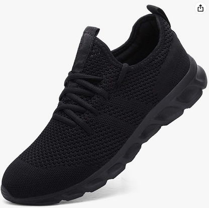 DamenLaufschuheTurnschuheSportschuheSneakerRunningTennisSchuheFreizeitStrassenlaufschuheFashionLeichtgewichtsAtmungsaktivWalkingschuheOutdoorFitnessJoggingSportsschuhe_schwarz