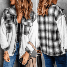 Lade das Bild in den Galerie-Viewer, Marlies Fleece Jack | Warmes kariertes Fleeceshirt für Frauen
