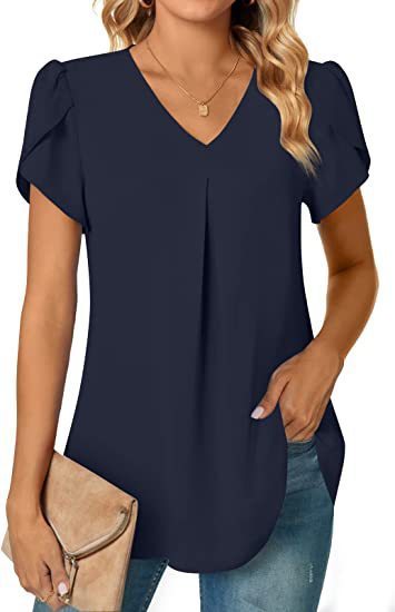 Zaria Top | Lässiges Damenshirt mit V-Hals