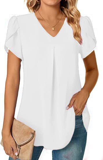 Zaria Top | Lässiges Damenshirt mit V-Hals