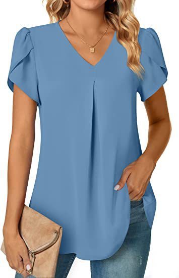 Zaria Top | Lässiges Damenshirt mit V-Hals
