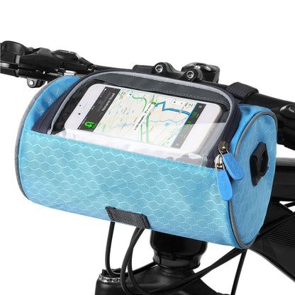 Fahrradtasche mit Touchscreen - Testsieger_hellblau
