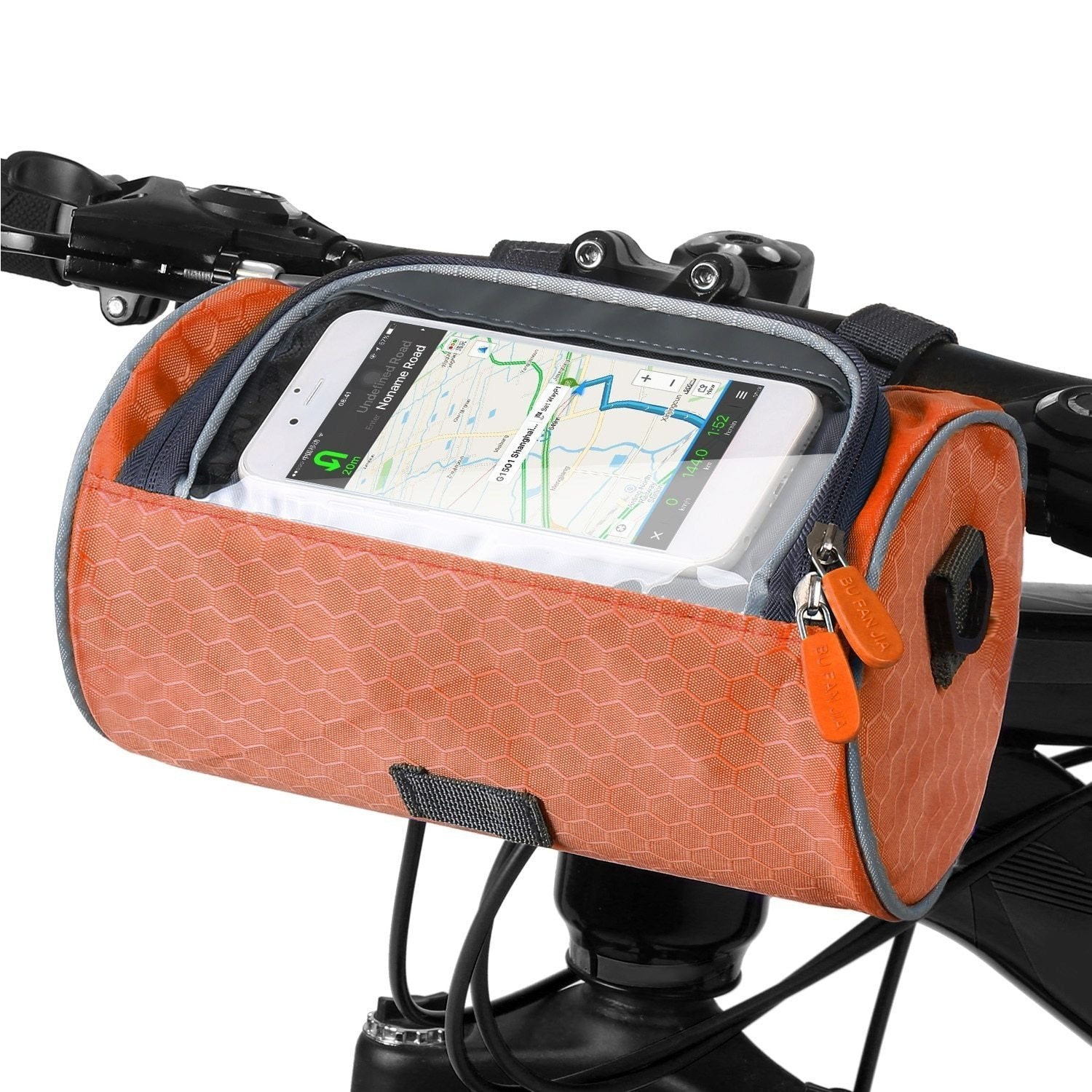 Fahrradtasche mit Touchscreen - Testsieger_orange