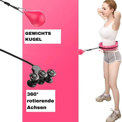 HULA HU - Hula Hoop Reifen mit Gewicht Kugel - perfekt zum Abnehmen - Testsieger