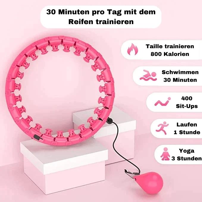 HULA HU - Hula Hoop Reifen mit Gewicht Kugel - perfekt zum Abnehmen - Testsieger