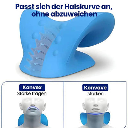 Nacken-und Schulter-Relaxer,tragbares zervikales Traktionsgerät,Nackendehner,Nackenhaltungskorrektur,Chiropraktik-Kissen zur Linderung von Kiefergelenksschmerzen