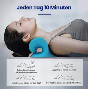 Nacken-und Schulter-Relaxer,tragbares zervikales Traktionsgerät,Nackendehner,Nackenhaltungskorrektur,Chiropraktik-Kissen zur Linderung von Kiefergelenksschmerzen