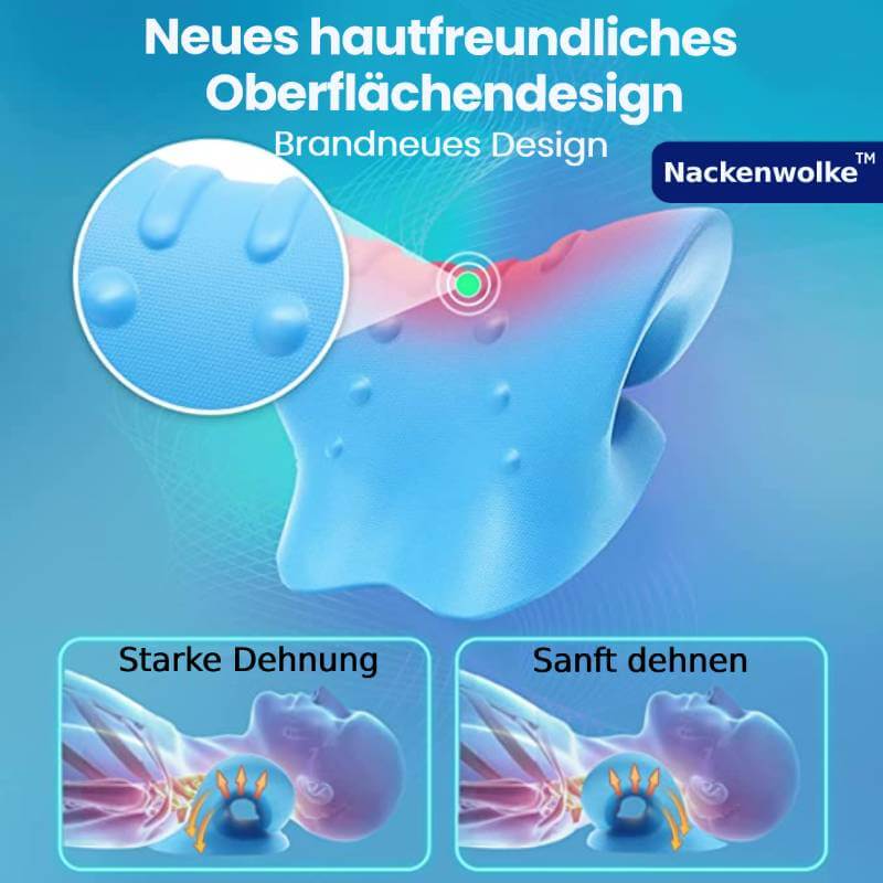 Nacken-und Schulter-Relaxer,tragbares zervikales Traktionsgerät,Nackendehner,Nackenhaltungskorrektur,Chiropraktik-Kissen zur Linderung von Kiefergelenksschmerzen
