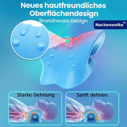 Nacken-und Schulter-Relaxer,tragbares zervikales Traktionsgerät,Nackendehner,Nackenhaltungskorrektur,Chiropraktik-Kissen zur Linderung von Kiefergelenksschmerzen