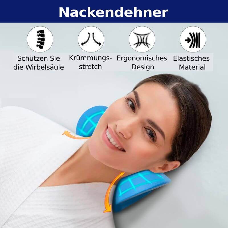Nacken-und Schulter-Relaxer,tragbares zervikales Traktionsgerät,Nackendehner,Nackenhaltungskorrektur,Chiropraktik-Kissen zur Linderung von Kiefergelenksschmerzen