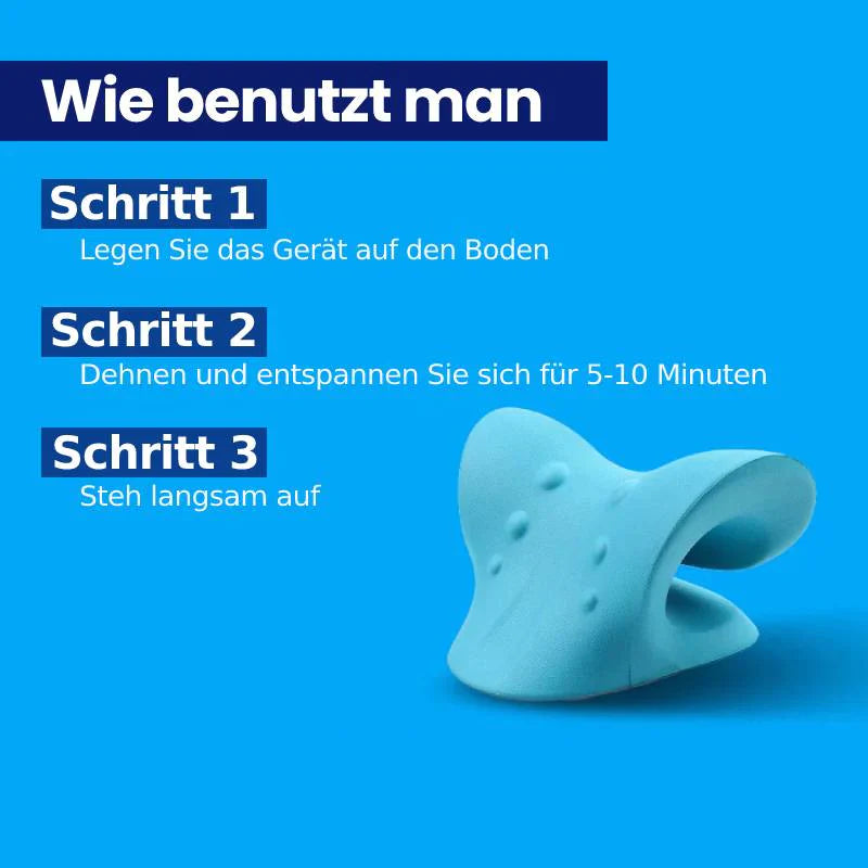 Nacken-und Schulter-Relaxer,tragbares zervikales Traktionsgerät,Nackendehner,Nackenhaltungskorrektur,Chiropraktik-Kissen zur Linderung von Kiefergelenksschmerzen