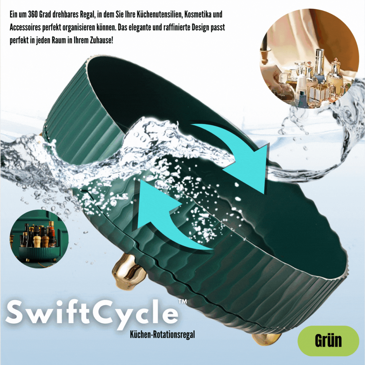 SwiftCycle™ Küchen-Rotationsregal