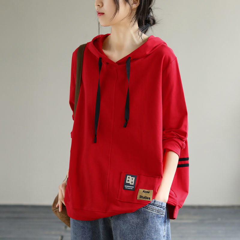 WOLF Langärmelige, lockere Kapuzenpullis Passend zum Thema Casual