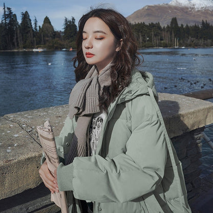 WOLF Kapuze Überdimensioniert Dickes Mantel