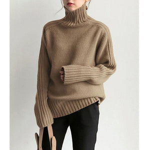 WOLF Lockerer Rollkragen pullover Weich gestrickt