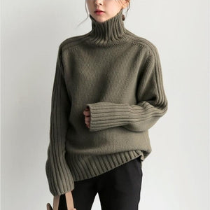 WOLF Lockerer Rollkragen pullover Weich gestrickt