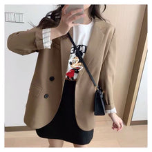 Lade das Bild in den Galerie-Viewer, WOLF Blazer Basic Outwear Einreihige Oberteile mit Kerben
