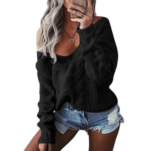 WOLF Pullover mit tiefem V-Ausschnitt