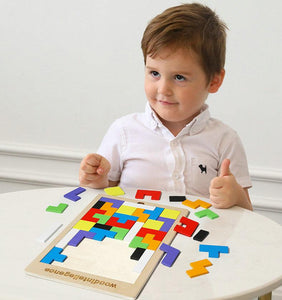 Tetris Puzzle Spiel aus Holz