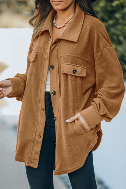 WOLF Neue Strickjacke mit Revers und Fleece-Reißverschluss