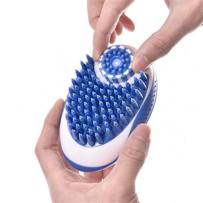 2 in 1 Badebürste für Tiefenreinigung und Massage für Hunde und Katzen