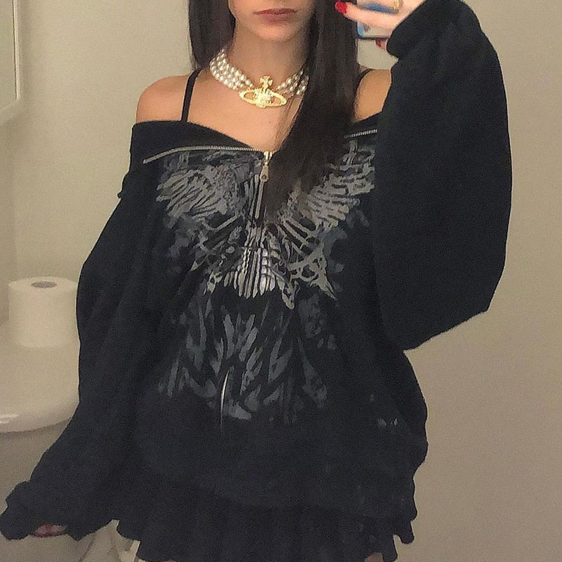 WOLF Schmetterling  Übergröße Sweatshirts