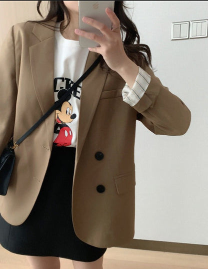 WOLF Blazer Basic Outwear Einreihige Oberteile mit Kerben