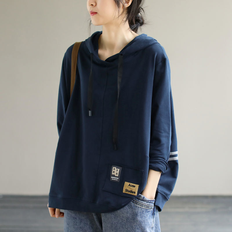 WOLF Langärmelige, lockere Kapuzenpullis Passend zum Thema Casual