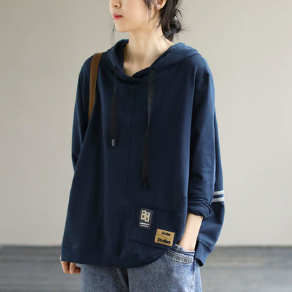 WOLF Langärmelige, lockere Kapuzenpullis Passend zum Thema Casual