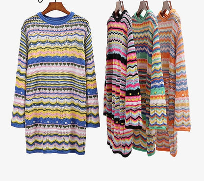 WOLF Sexy Boho Langarm-Strickwaren