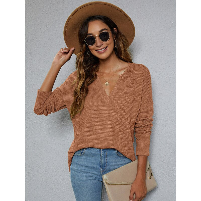 WOLF Sexy gestrickte Pullover