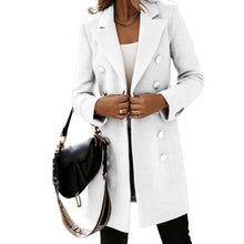 Lade das Bild in den Galerie-Viewer, WOLF Solide Farbe Mantel Jacke
