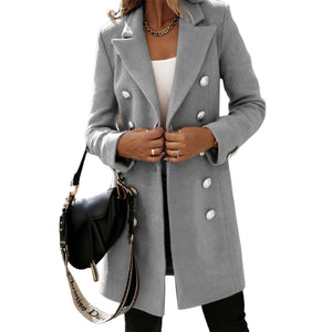 WOLF Solide Farbe Mantel Jacke